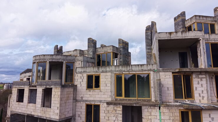 Forgotten architecture rising from nature's embrace, revealing stories of the past