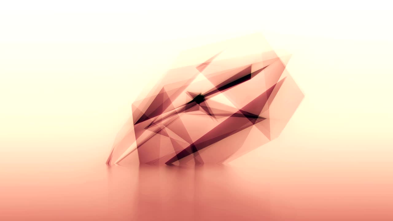 fondo animado poligonal abstracto con reflejo. video de bucle 4k uhd.