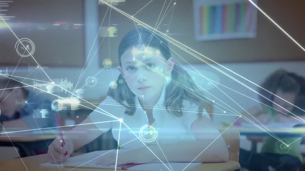 여학생들의 글쓰기를 통한 연결 네트워크의 애니메이션