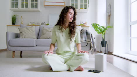 woman sitting on the floor