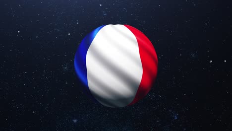 4k francia planeta con fondo de nubes nebulosas en el universo