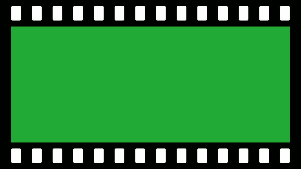 el marco de la película de animación se desplaza horizontalmente