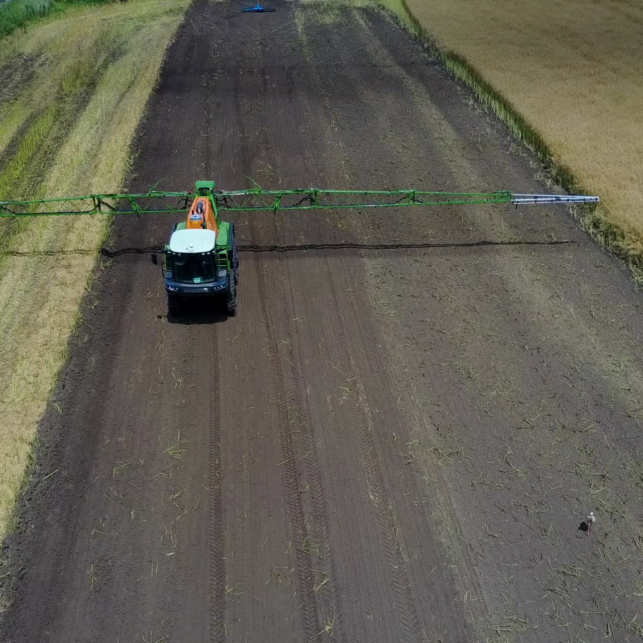 Self-Propelled Sprayer On Farm