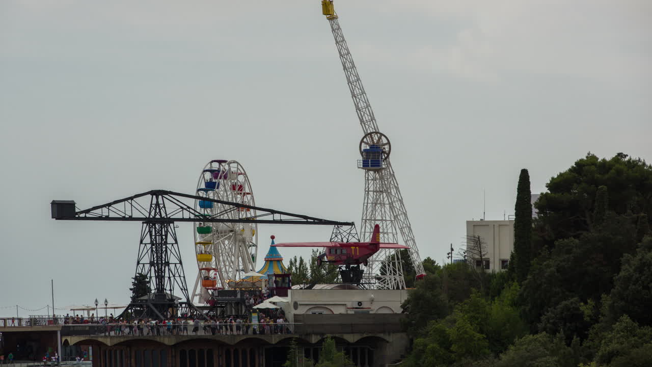 barcelona vista parque tibidabo 4k 07