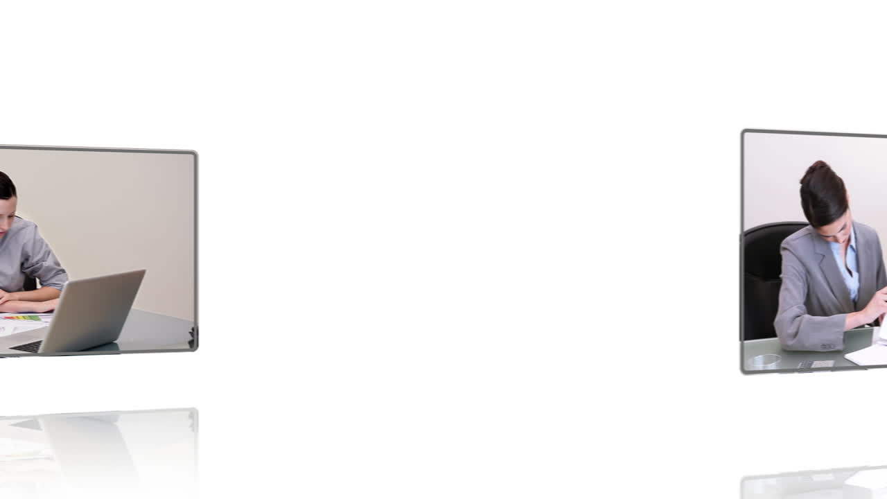 videos de personas de negocios trabajando en el escritorio