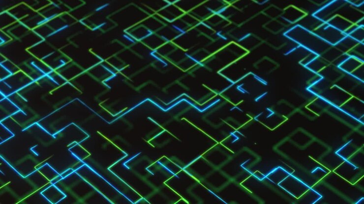 4K Abstract Technology/Science connections background