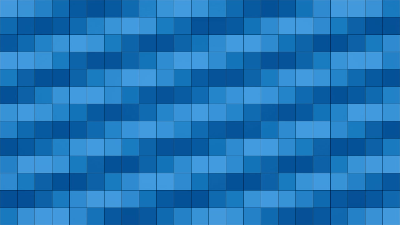 Vibrant blue mosaic tiles create a dynamic, loopable geometric background for modern digital creative projects