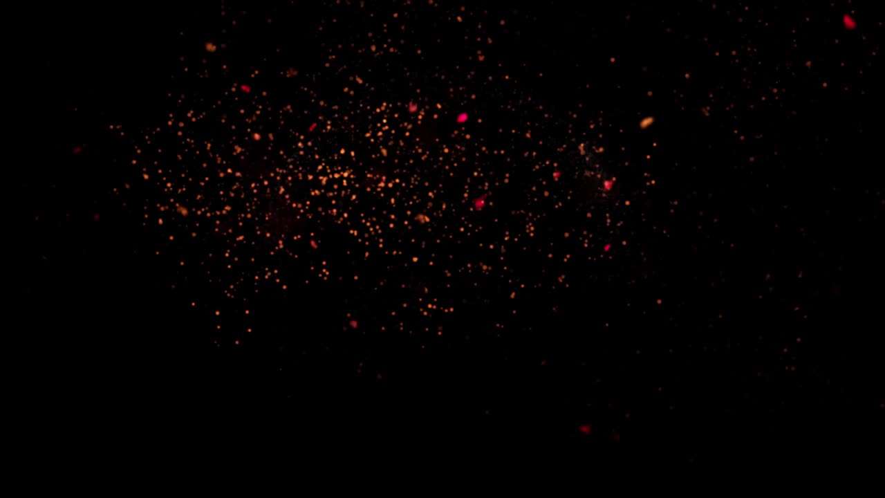 partículas desfocalizadas en movimiento