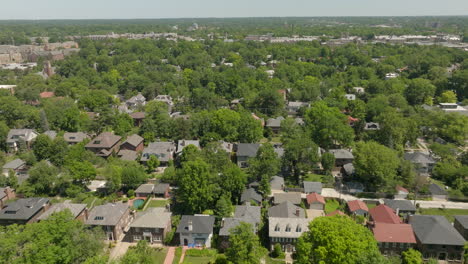 push over nice houses in clayton neighborhood in st