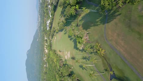 vertical of playa dorada golf course club in puerto plata, dominican republic