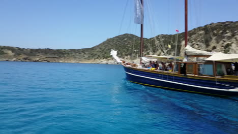 travel, adventure and people on boat in ocean