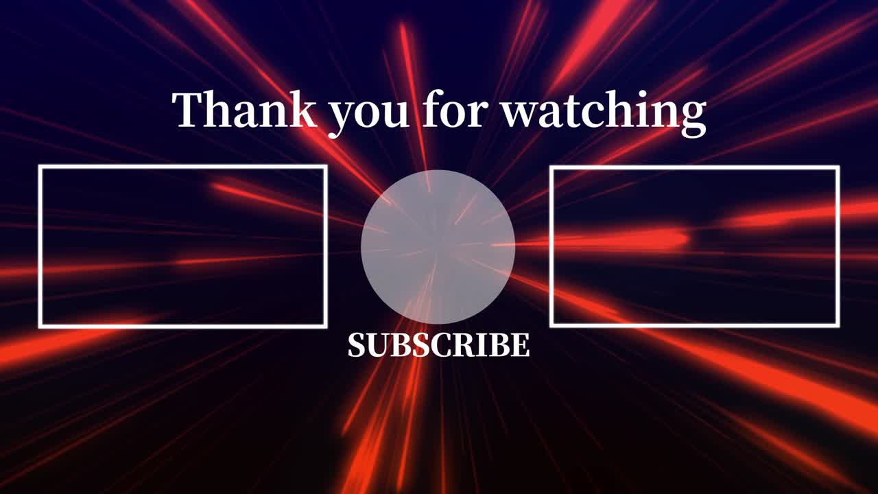 레이 워프 엔드 카드 엔딩 스크린 모션 그래픽
