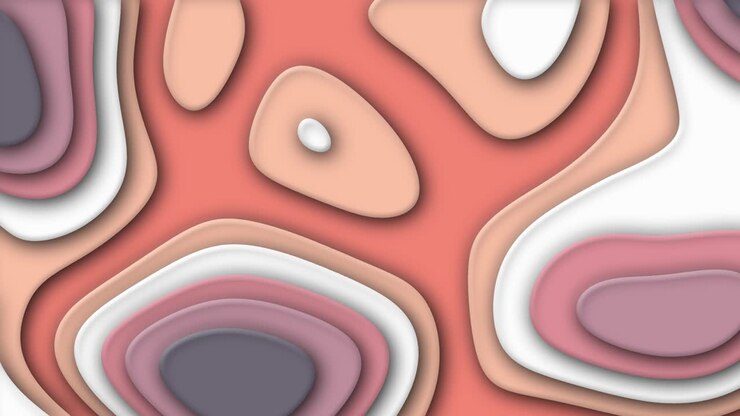 Papercut Shapes Design Seamless Looping Colorful Motion Graphics Background