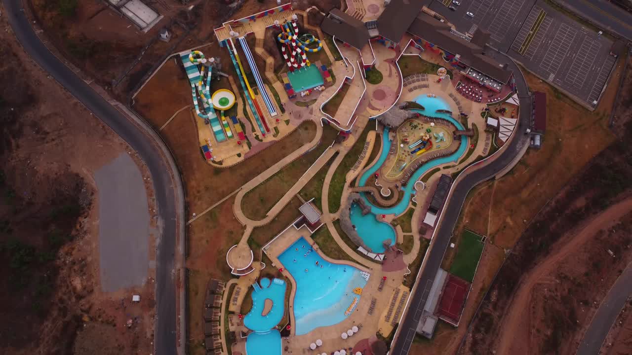 Aerial view of a beautiful waterpark in Abuja, Nigeria