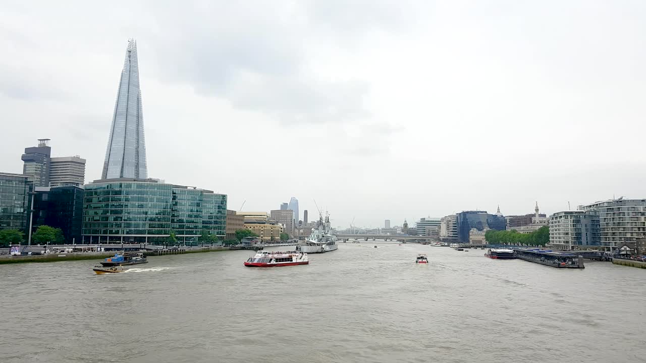 London panoramic view from Tower Bridge