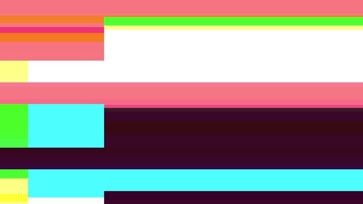 Signal glitch. Video distortion