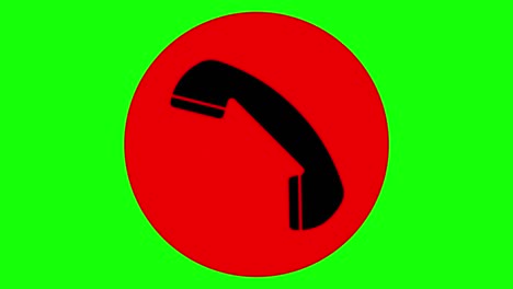 a phone receiver icon, vibrating to signal an incoming call