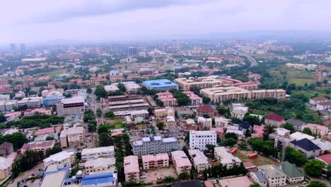 Ariel-Shot-of-Abuja,-federal-capital-territory-of-Nigeria