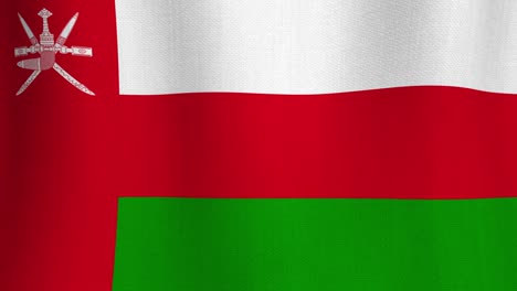 realistic cotton flag of oman as a background