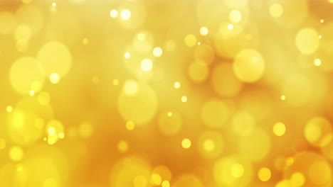 animación de puntos de luz sobre un fondo naranja