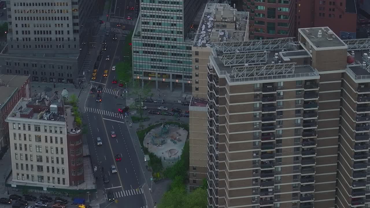 도시 풍경 공중 사진