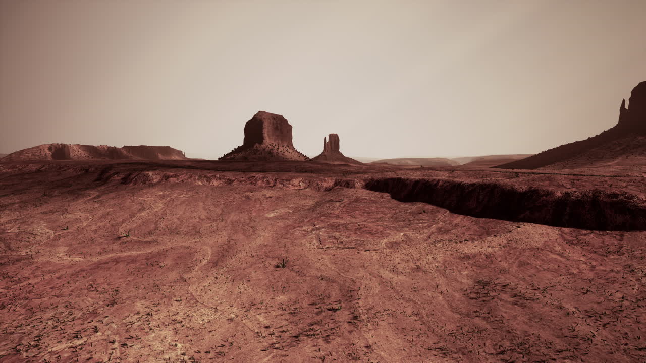 потрясающие красные скальные образования в пустыне