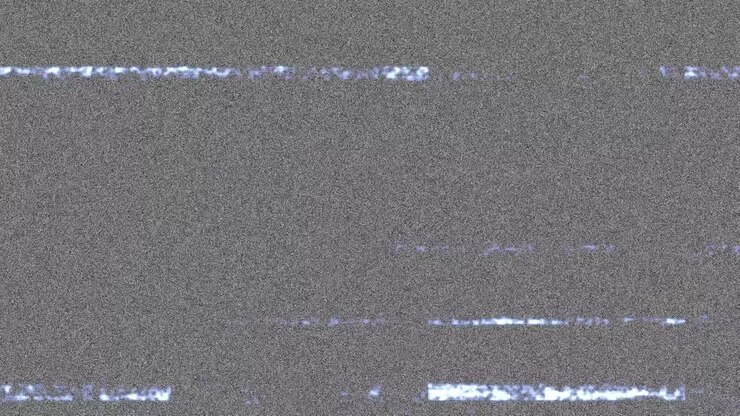 Animazione di effetti dinamici sullo schermo su sfondo grigio
