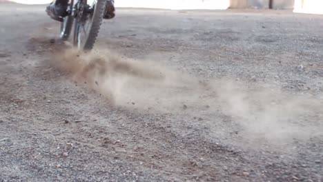 active man riding dirt bike