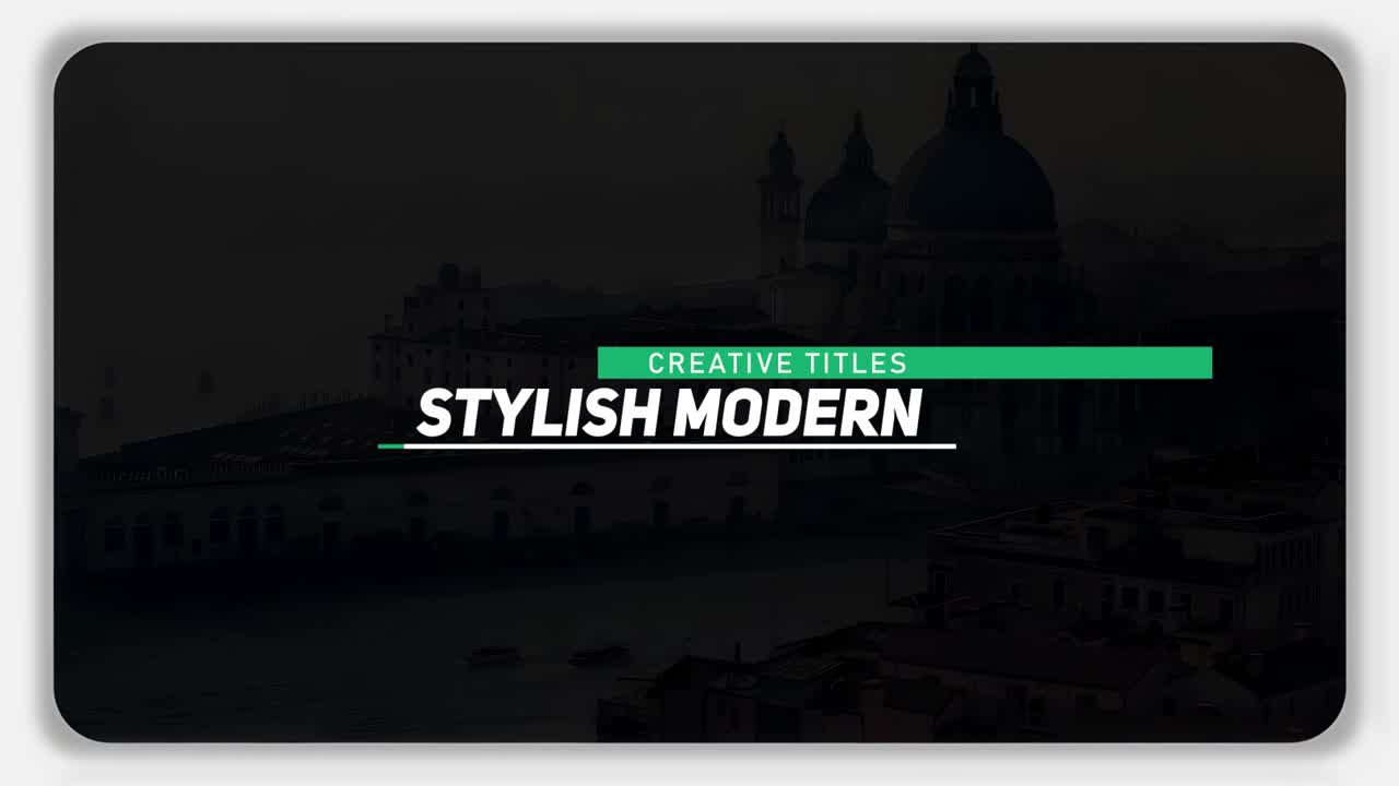 Venice Cityscape with Elegant Titles