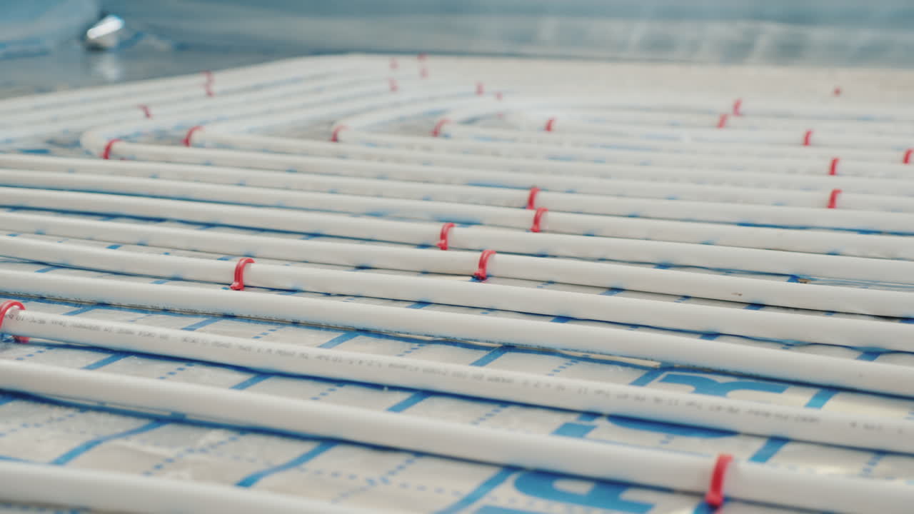Pipes For Hot Water In A Water Heating System Warm Floor