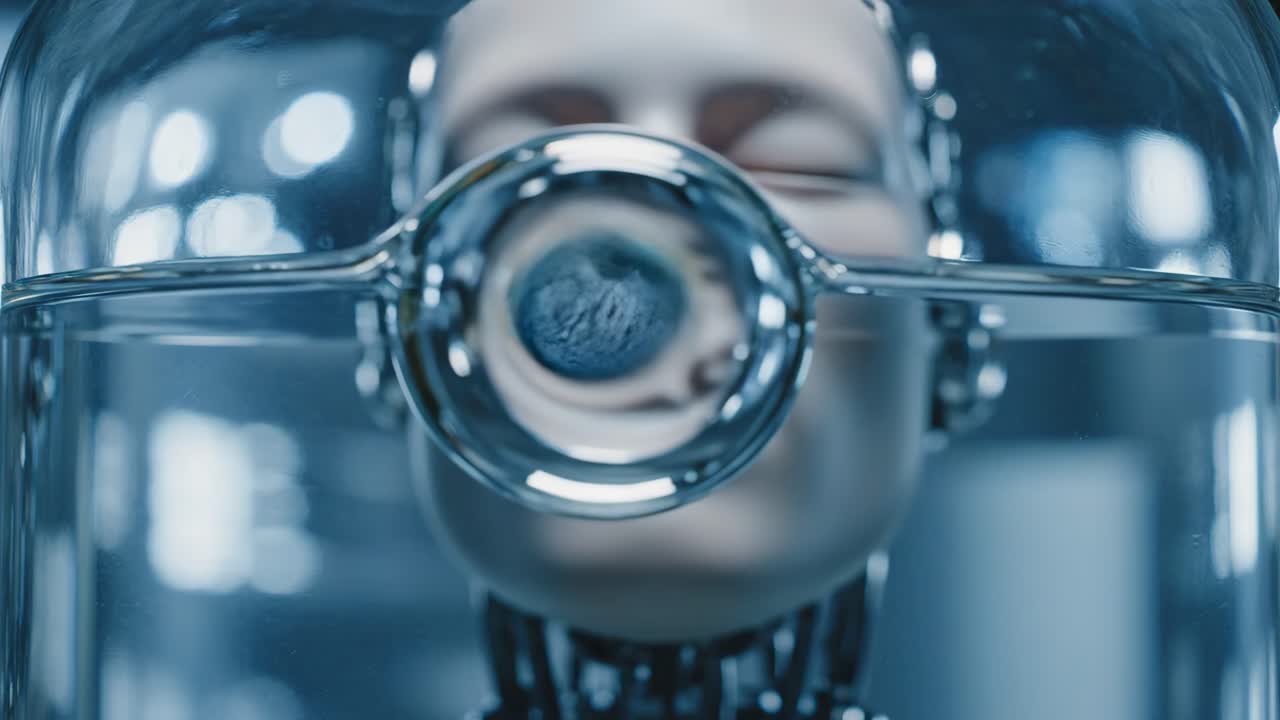 Robot submerged in liquid