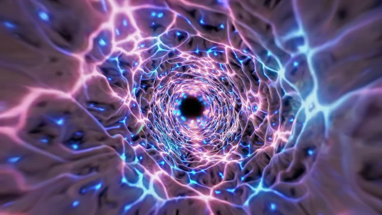 túnel de resplandor abstracto