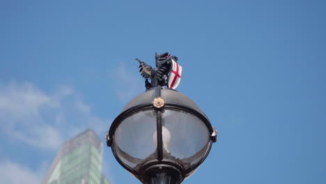 city of london dragon on top of a lamppost