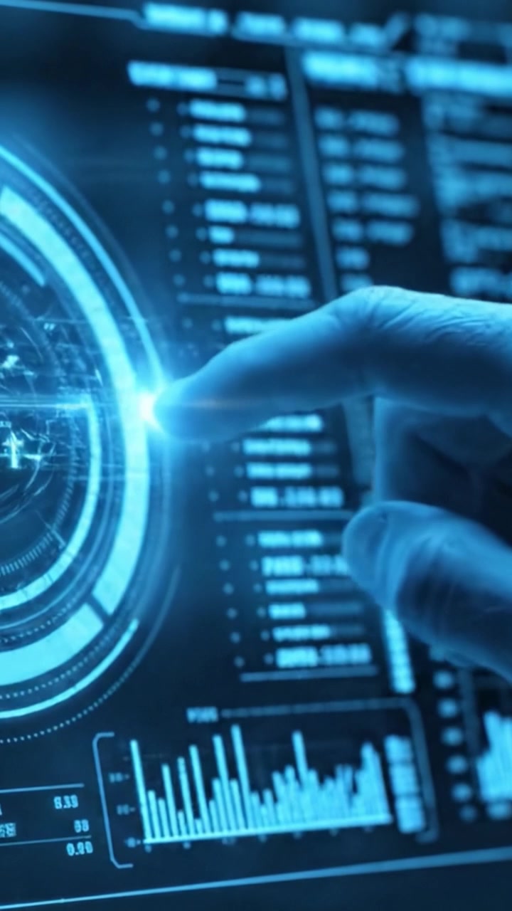 Dynamic Data Visualization Interface with Complex Graphical Elements, Analyzing Real-Time Information and Metrics Across Multiple Indicators and Statistics