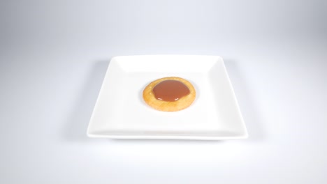 round crackers with chocolate