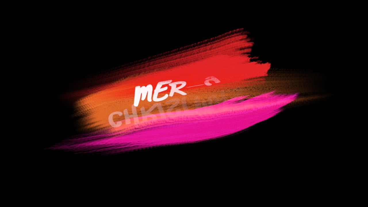 검은색 배경에 다채로운  ⁇ 질로 메리 크리스마스