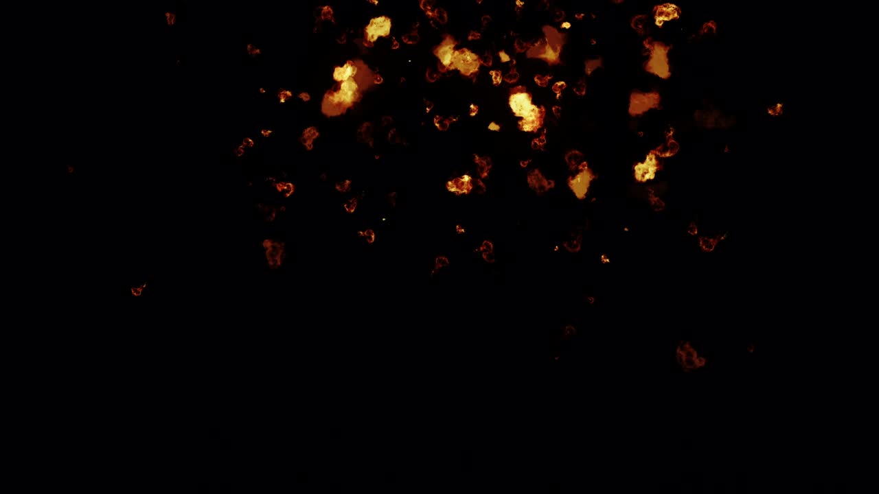 불 공 폭발 불꽃 애니메이션