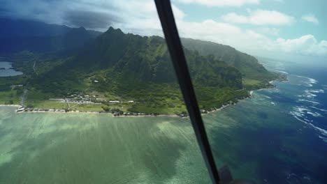 these are clips that were shot on a helicopter tour in oahu hawaii