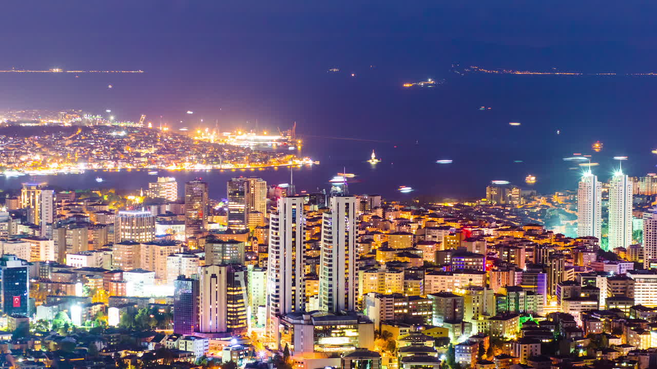 Istanbul Cityscape at Night