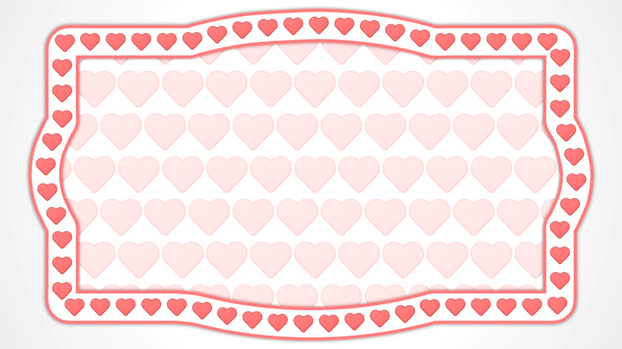 로맨틱한 사랑 빨간색 백색 배경 빈티지 심장 프레임