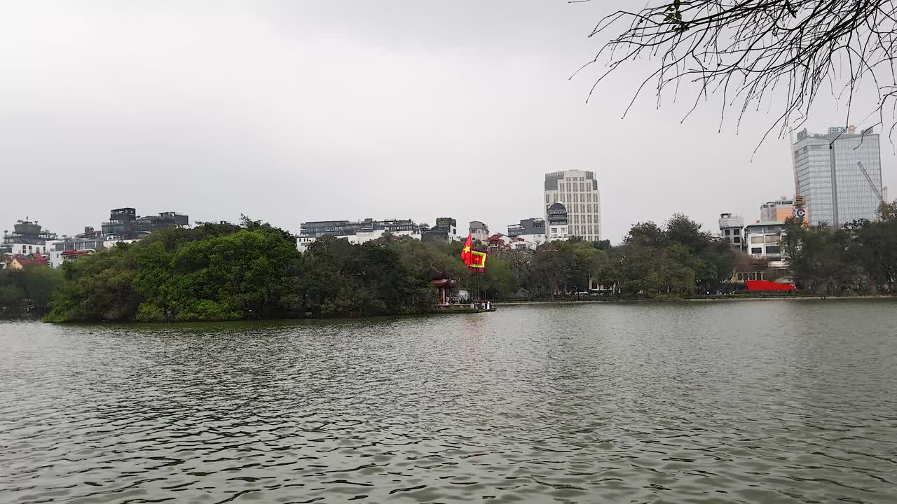 섬 과 운하 의 풍경