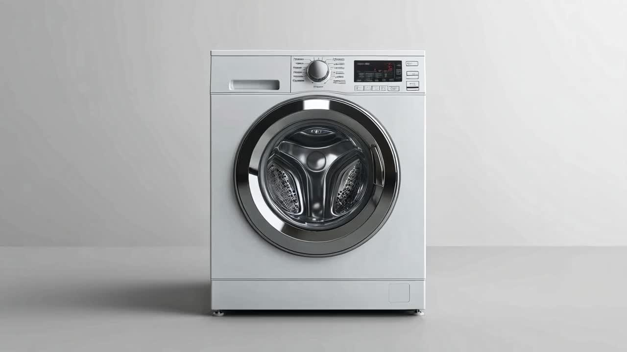 A modern front-load washing machine