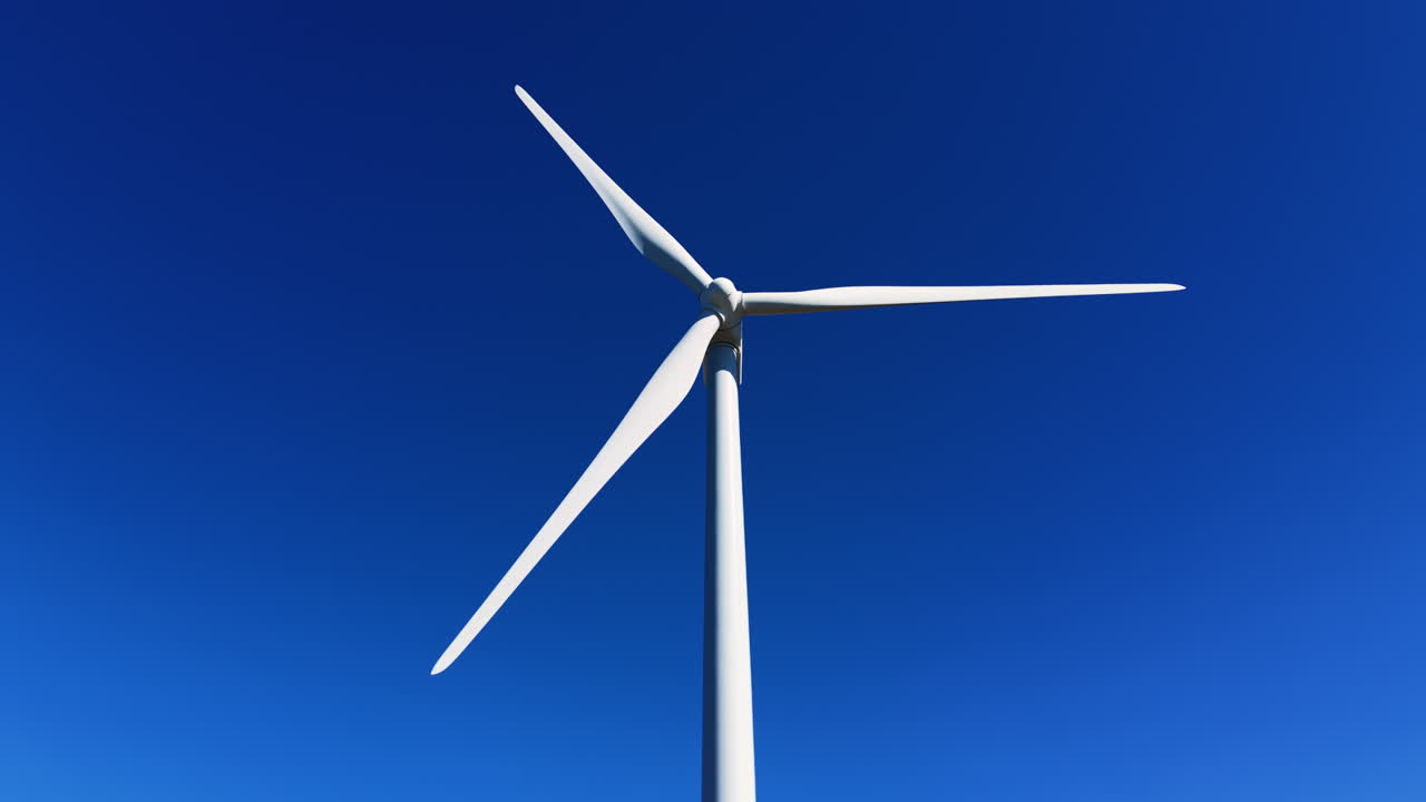 Turbina eolica su scala industriale che mostra rotore, navicella e pale in rotazione, illustrando la portanza aerodinamica, la generazione di energia e la produzione di energia pulita