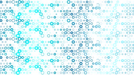 azul brillante puntos abstractos círculos animación de video