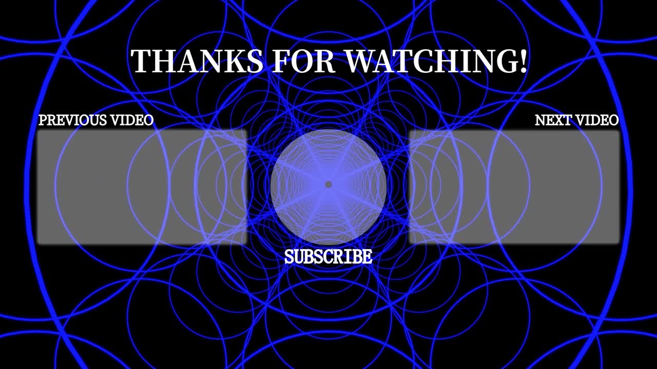 Shape continuous progress end card ending screen motion graphics