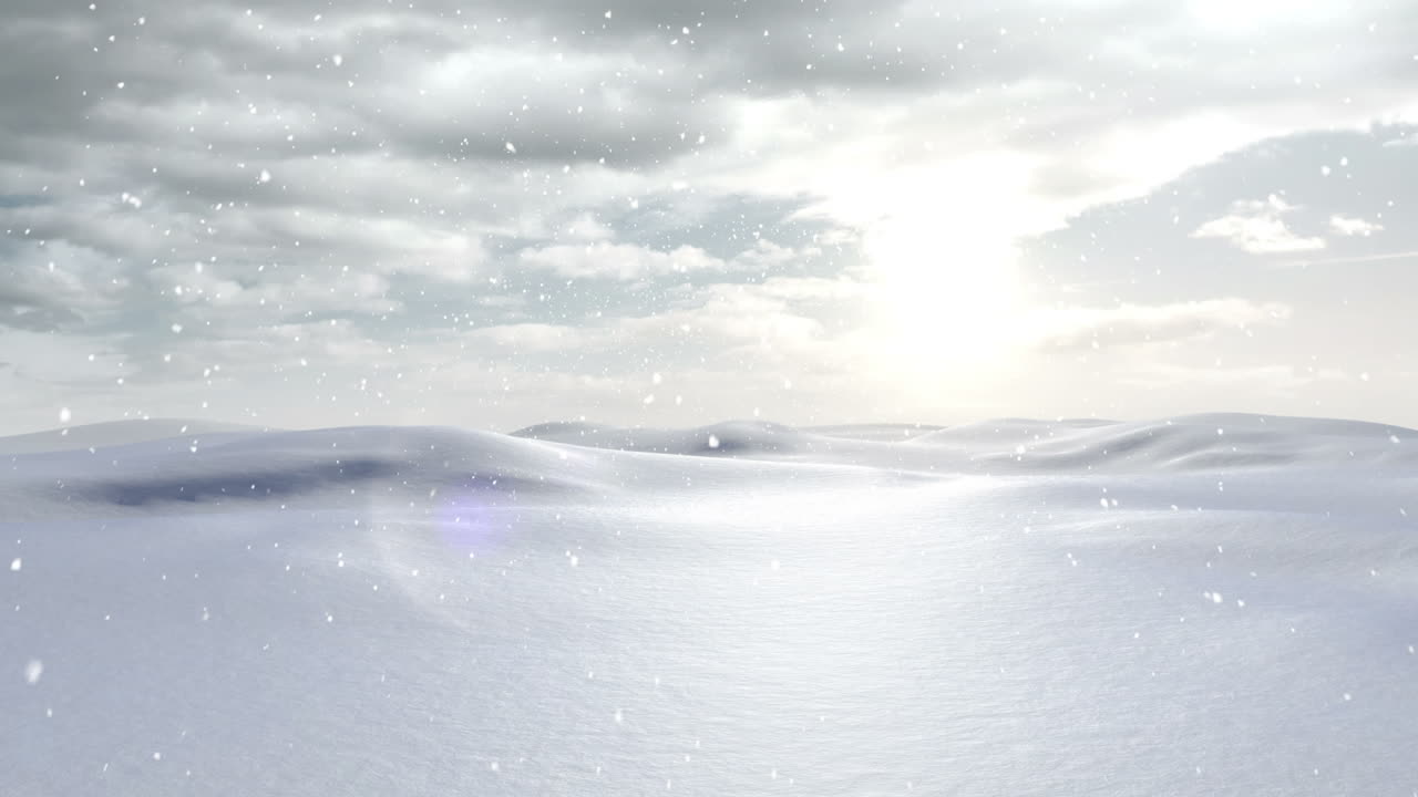 차분 한 눈 인 풍경 에 눈 이 내리는 것