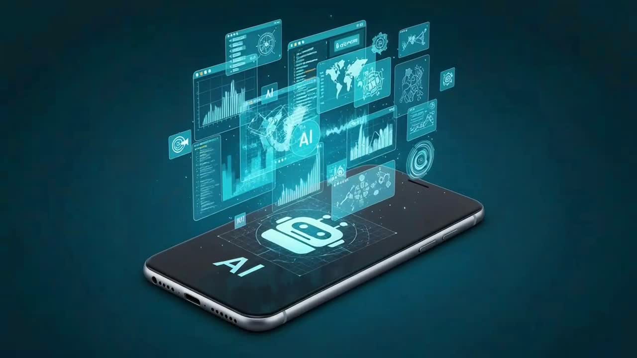 AI Chatbot Assistant on a Smartphone with a Holographic Data Interface