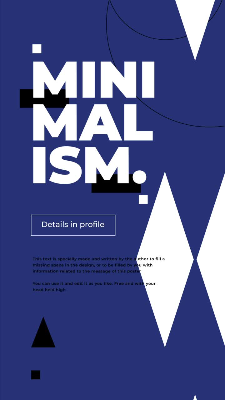Rohkea minimalismi -juliste 2