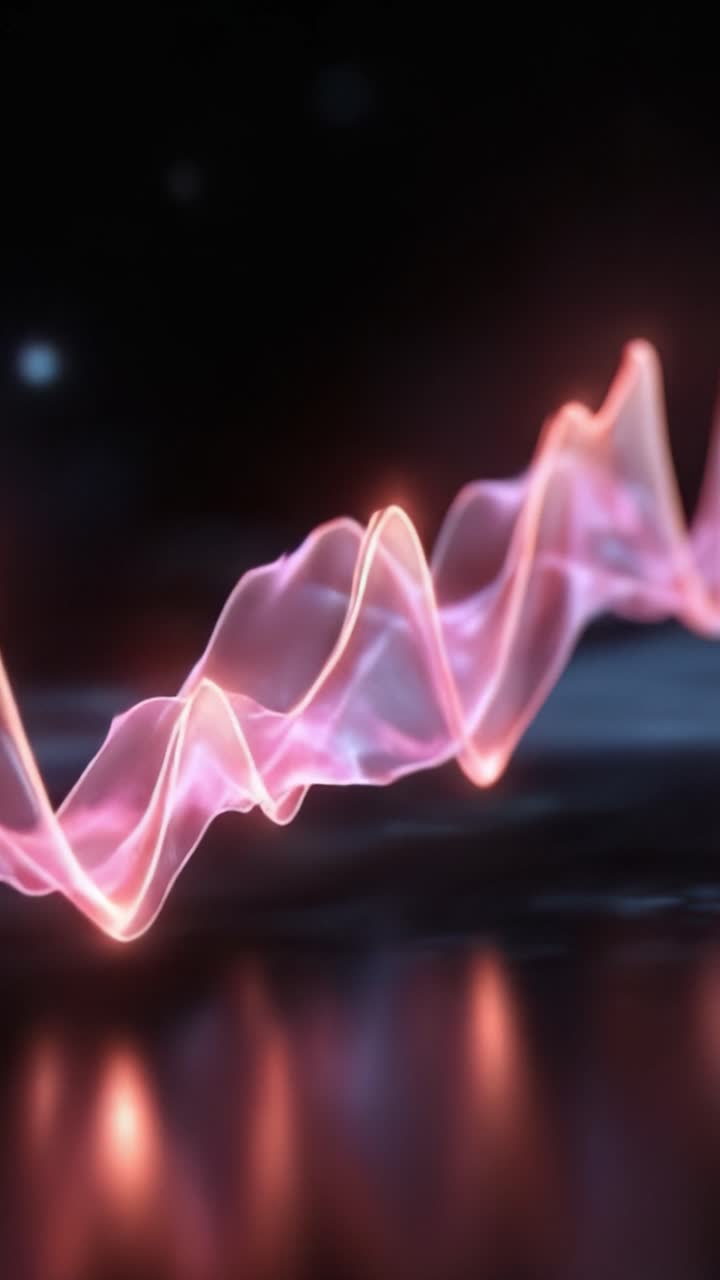 Dynamic Abstract Waves in Motion: A Stunning Visual Representation of Sound and Energy that Captures the Fluidity and Vibrance of Modern Digital Art Techniques