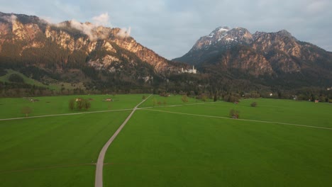 neuschwanstein in bavaria is a castle in the village of hohenschwangau in the municipality of schwangau near füssen in the allgäu, built in the second half of the 19th century